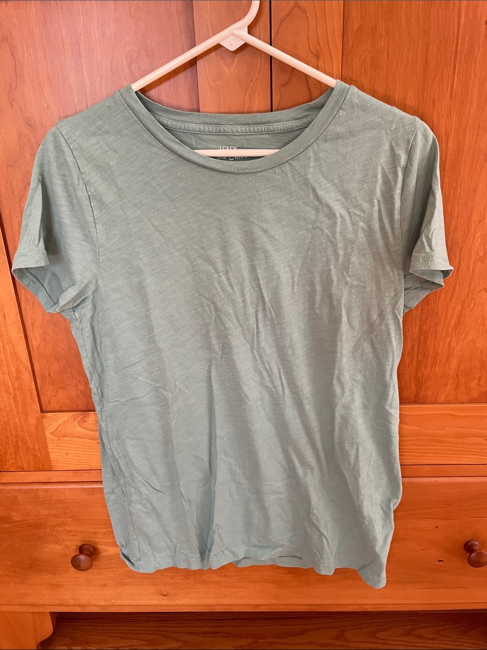 J. Crew Sage Green Short Sleeve Crewneck Tee